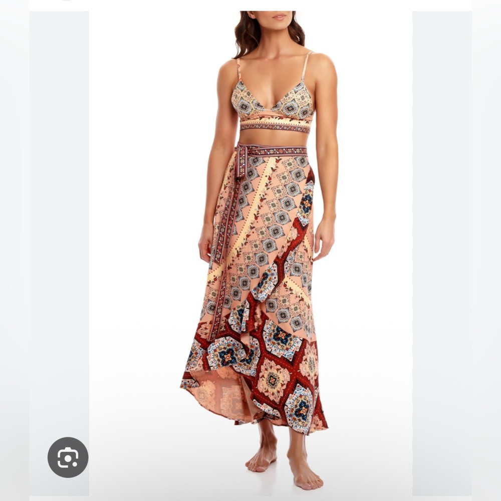 NWT Agua Bendita Patchwork 2-Piece Set